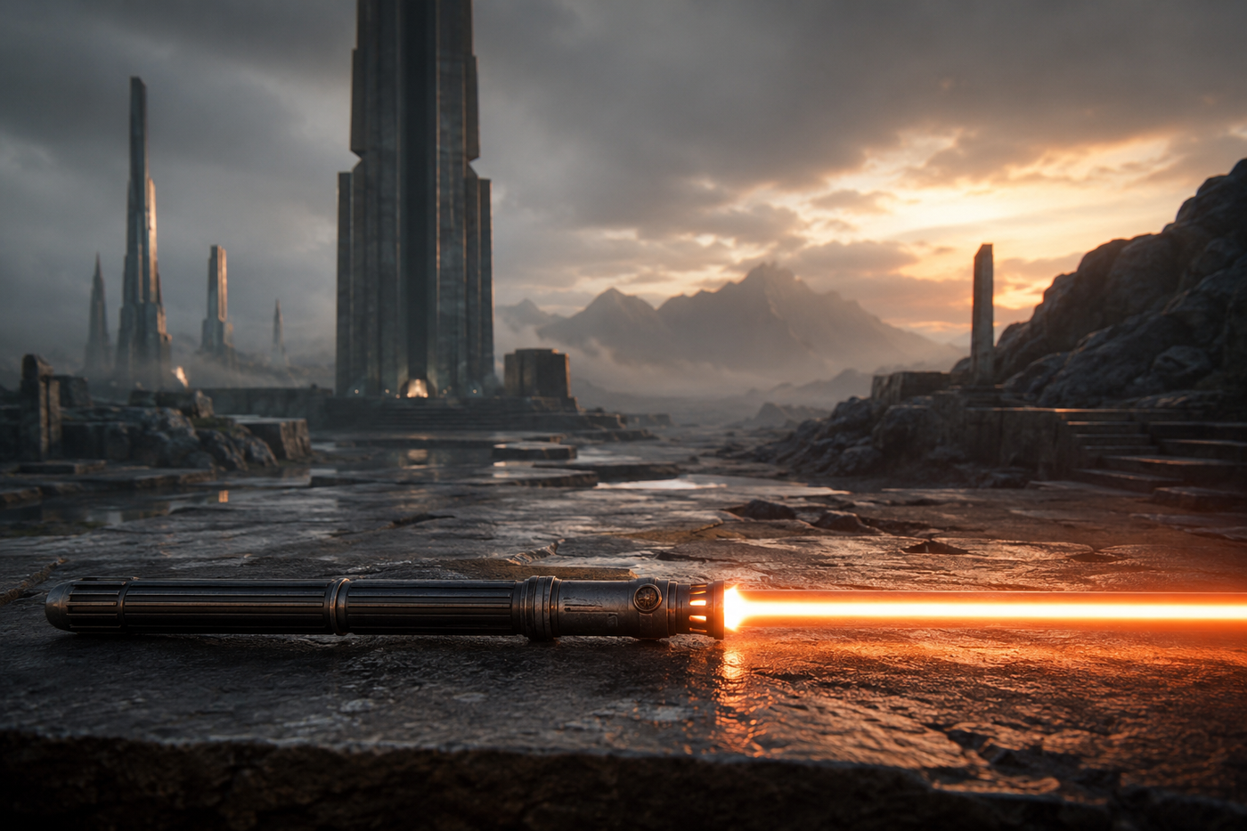 Original saber and lore environment for Baylan Skoll