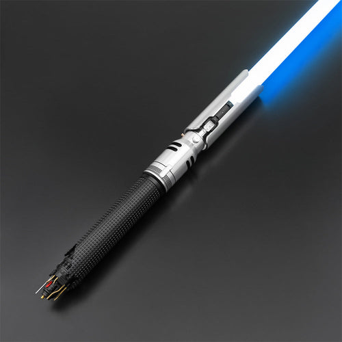 Cal Kestis EP3 lightsaber with canon blue blade