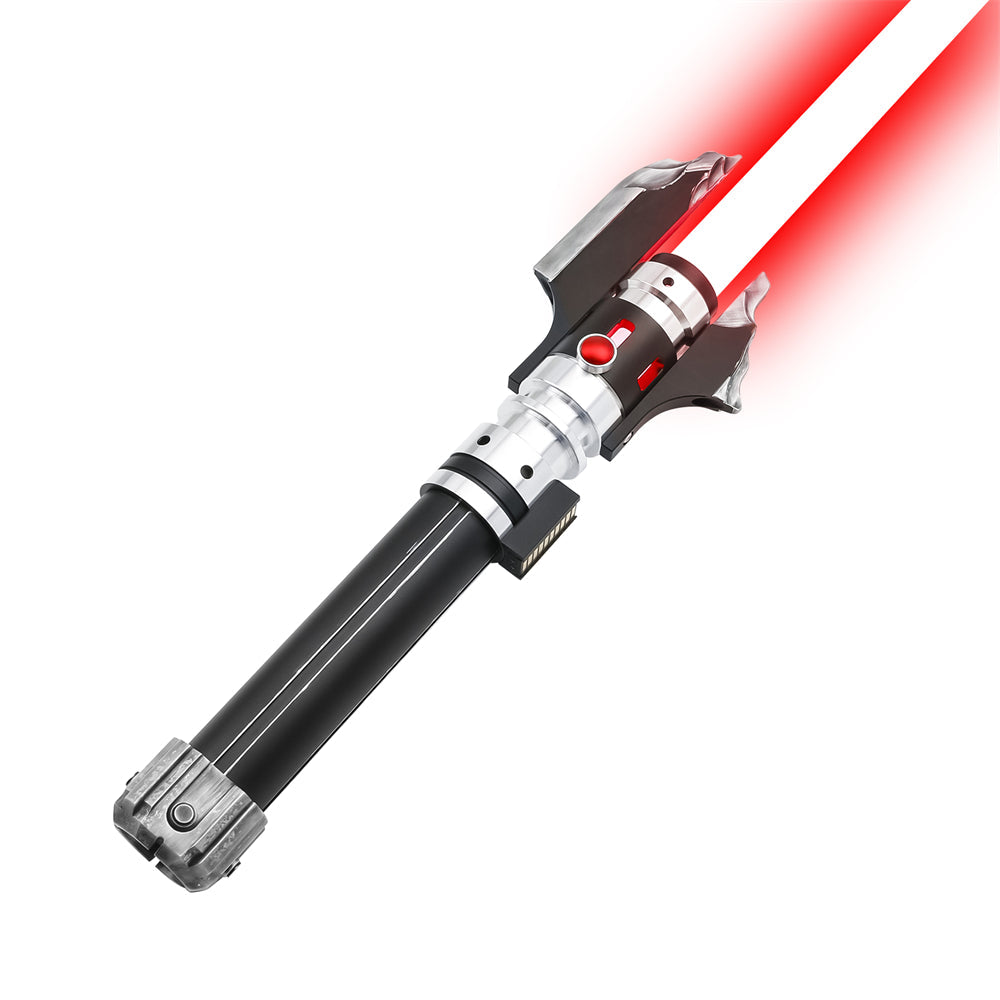 Malgus Battle Damaged lightsaber with ignited red blade