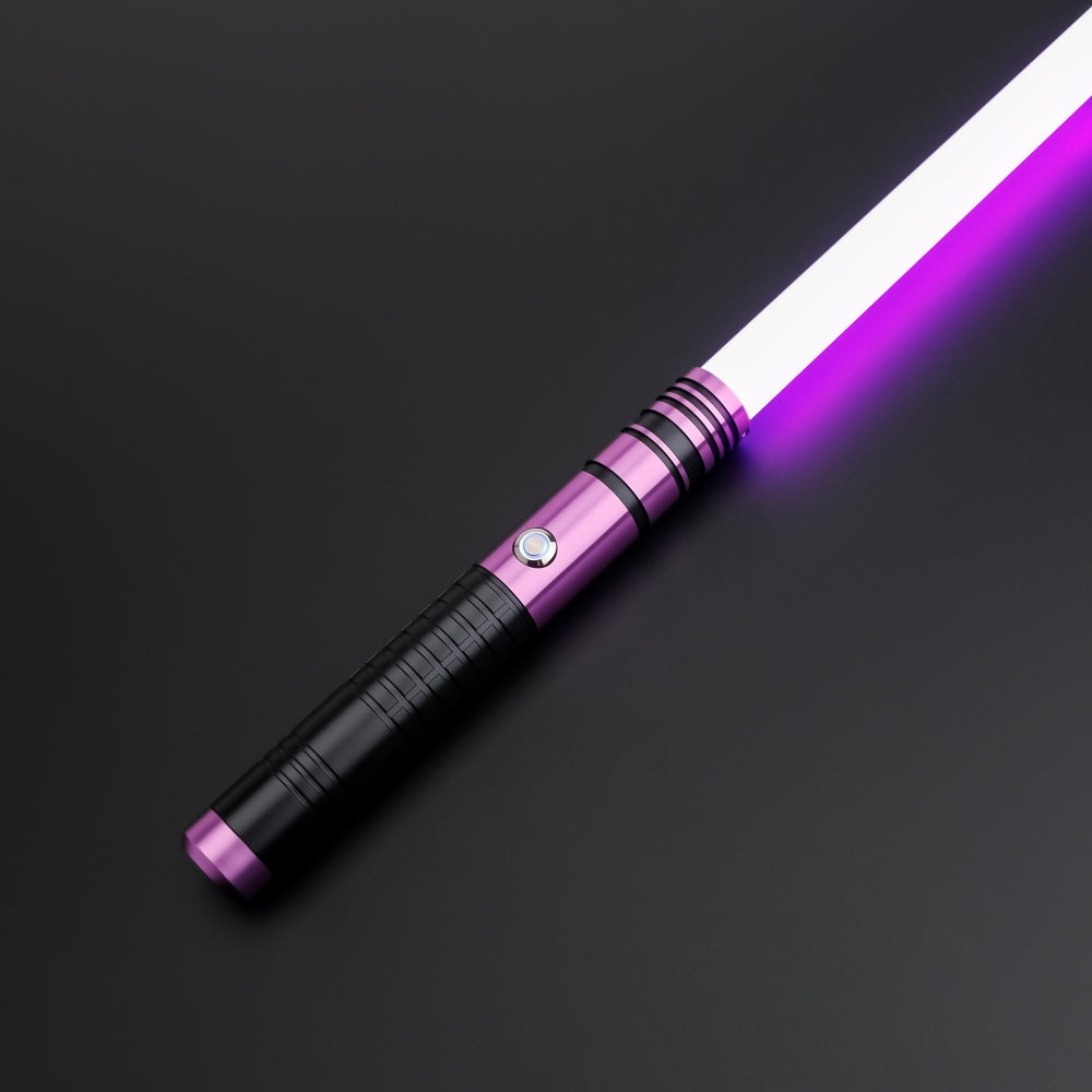 Orbit purple saber with illuminated purple blade