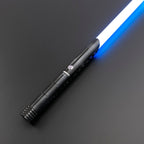 Warden lightsaber with ignited blue blade